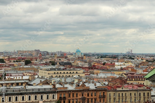 Saint Petersburg View of the city, city roofs from St. Isaac's Cathedral