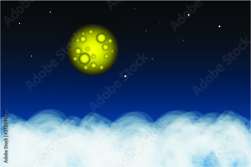 The moon tonight