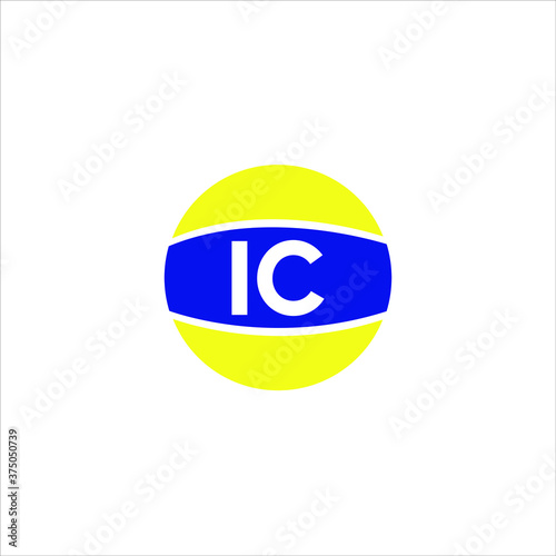 I C joint letter logo emblem design