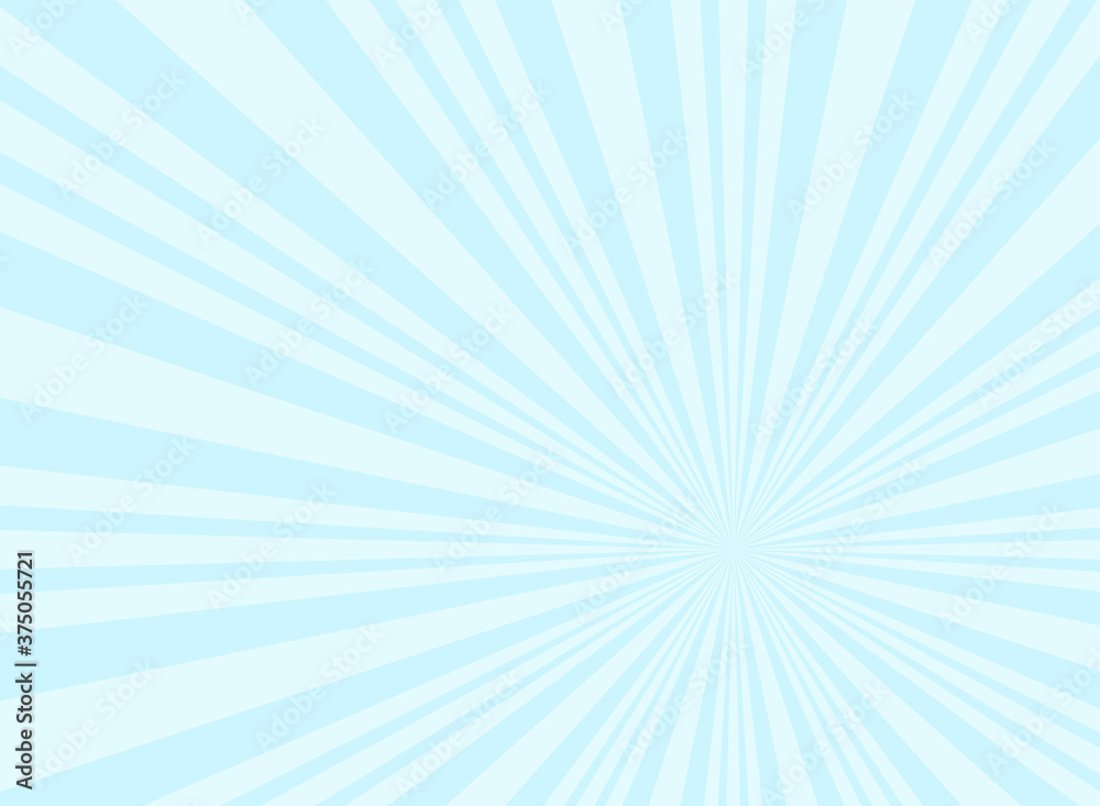 Sunlight rays background. powder blue color burst background. Vector sky illustration. Sunlight rays background. powder blue color burst background. Vector sky illustration.