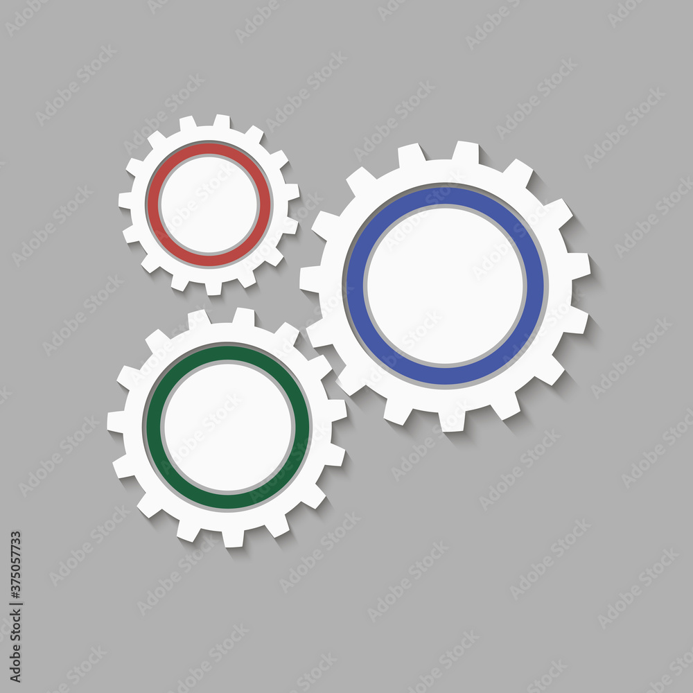 Metal gears. Factory gears vector icon. Mechanical gear. The image of the gear. Machine gear. Cogwheel gear Metal gears. Factory gears vector icon. Mechanical gear. The image of the gear. Machine gear. Cogwheel gear