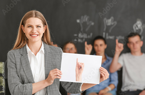 Portrait of teacher conduct...