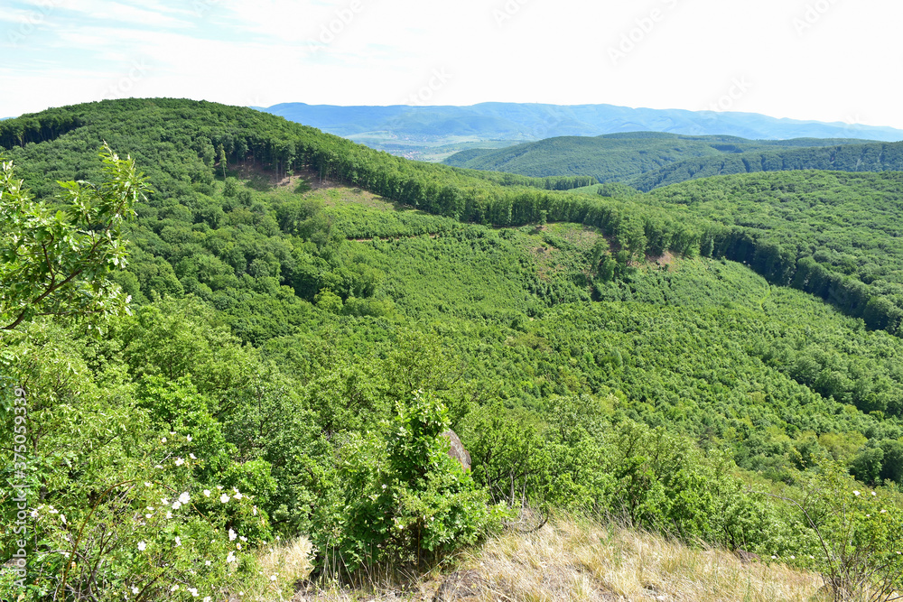 View of the mountains of Lazberc in Hungary View of the mountains of Lazberc in Hungary