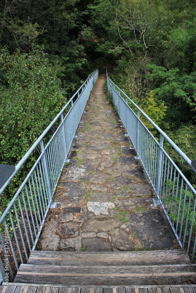 Passerelle du chemin de randonnée