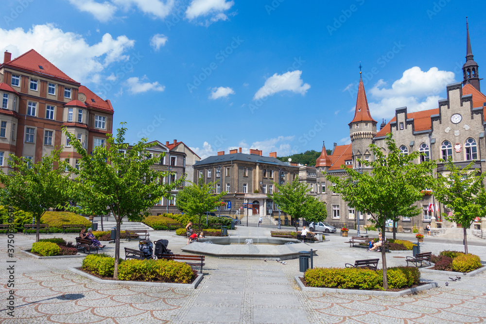 Rynek plac fontanna stare miasto