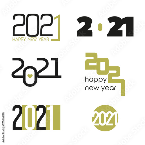 Illustrazione grafica nuovo anno 2021