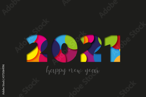 Illustrazione grafica nuovo anno 2021