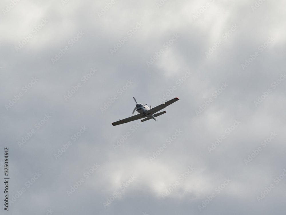 Pilot performances of Yak piston aircraft at the air show Pilot performances of Yak piston aircraft at the air show
