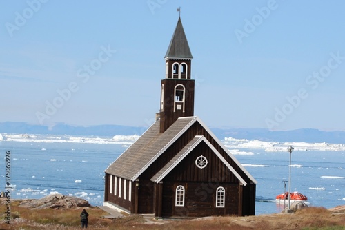 Zion's church in the town of Ilulissat, Greenland.