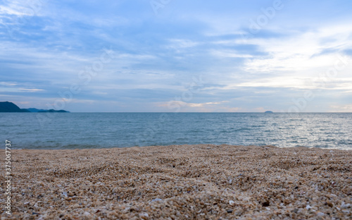 Fototapeta Naklejka Na Ścianę i Meble -  Sand sea and blue sky 