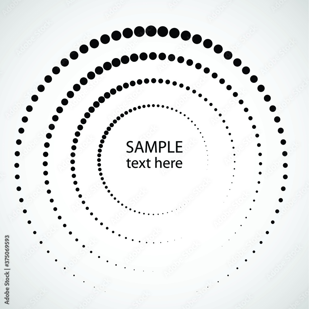 Halftone dots in circle form. round logo . vector dotted frame . design element Halftone dots in circle form. round logo . vector dotted frame . design element