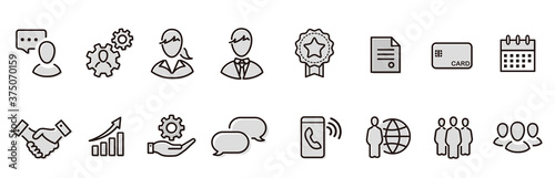 business loyalty icons vector sign