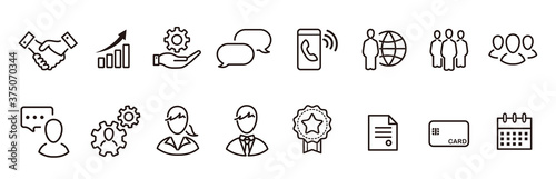 business loyalty icons vector sign