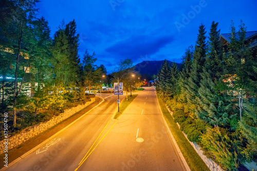 Road to Whistler at night, Canada