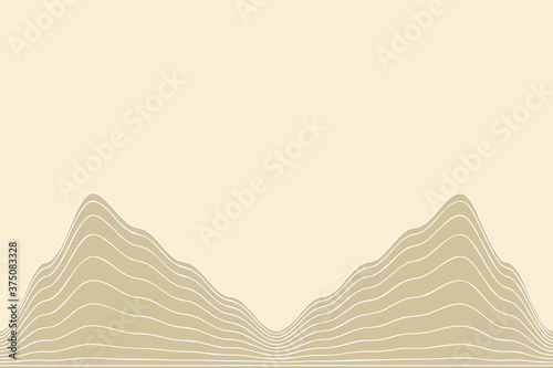 Abstract vector wave line background.