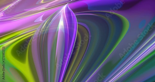4k 3D animation of rows of colorful multi-colored stripes. The motion background of the geometric pattern. 3D - rendering