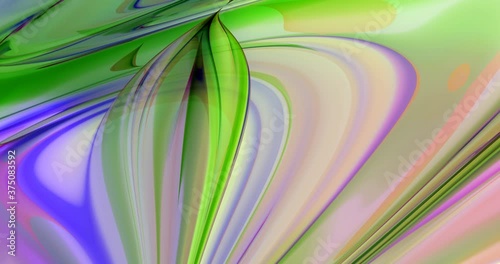 4k 3D animation of rows of colorful multi-colored stripes. The motion background of the geometric pattern. 3D - rendering