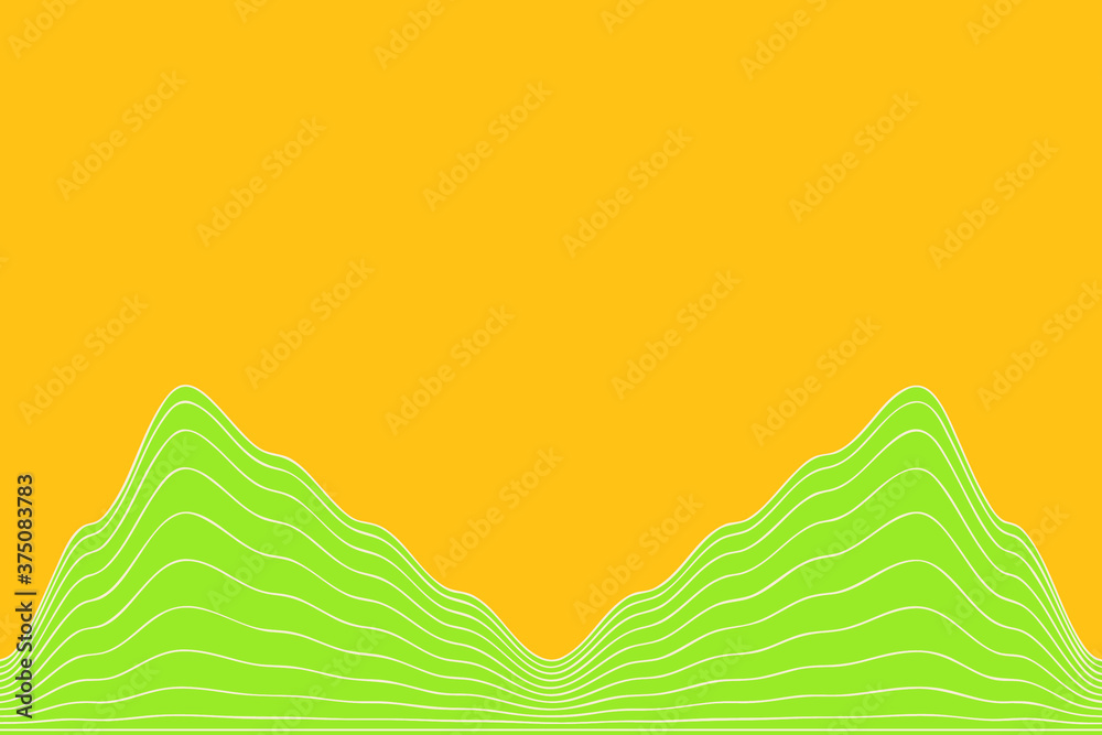 Fototapeta premium Abstract vector wave line background.