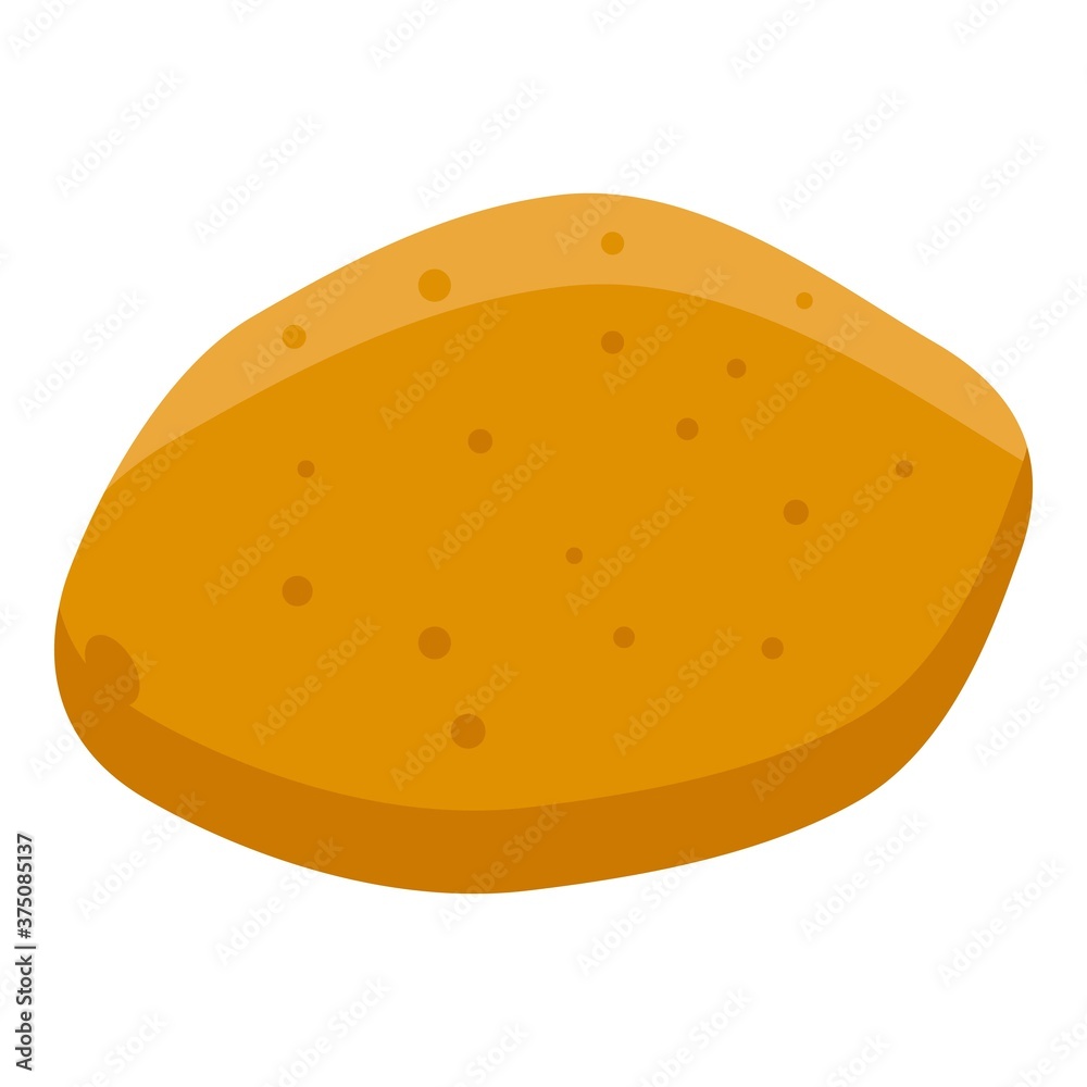 Farm potato icon. Isometric of farm potato vector icon for web design isolated on white background Farm potato icon. Isometric of farm potato vector icon for web design isolated on white background