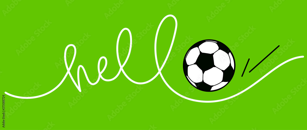 Obraz premium Football event banner