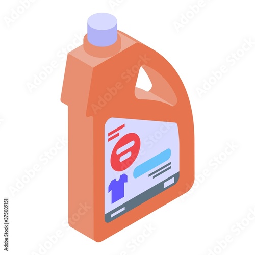 Softener color clothes icon. Isometric of softener color clothes vector icon for web design isolated on white background
