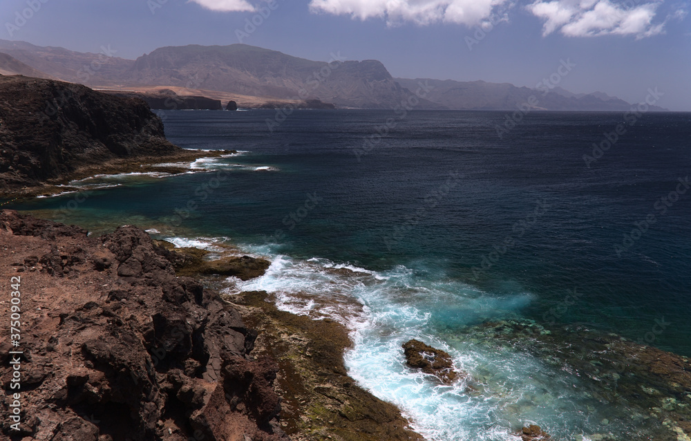 North coast of Gran Canaria, Canary Islands, coast of Arucas municipality 