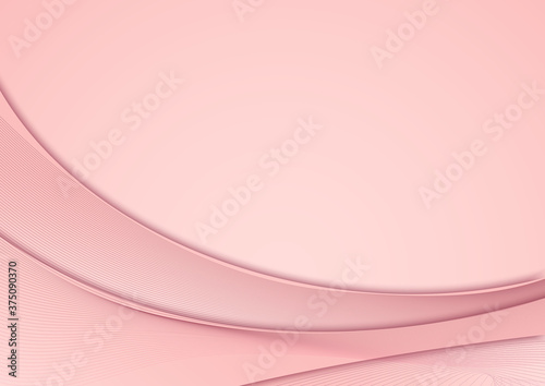 Abstract background pink curve with line elements.