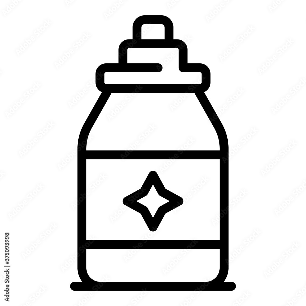 Chemical softener icon. Outline chemical softener vector icon for web design isolated on white background Chemical softener icon. Outline chemical softener vector icon for web design isolated on white background