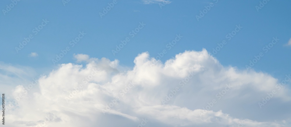 White clouds on a background of blue sky. White clouds on a background of blue sky.