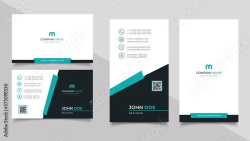 Set of corporate business card bundle.	