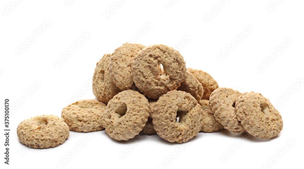 Tea biscuits, cookies isolated on white background Tea biscuits, cookies isolated on white background