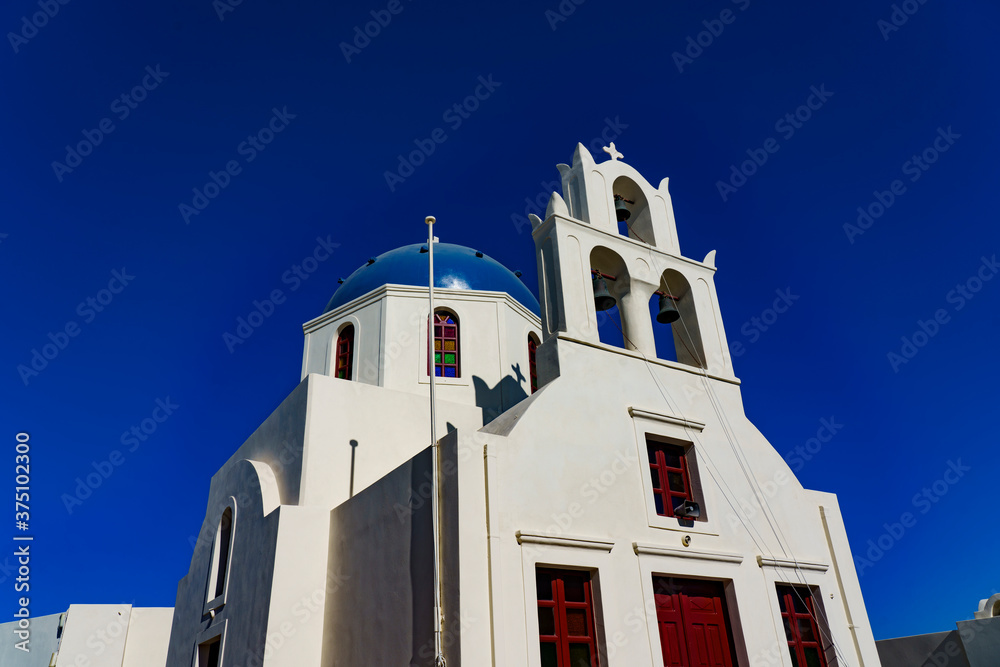Church in Pyrgos city, Santorini