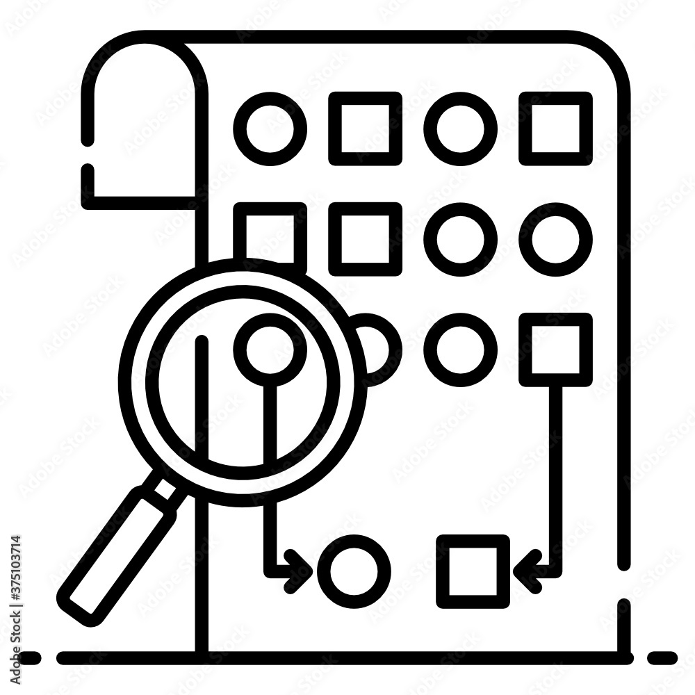 Magnifier on a data, vector in editable style, data combination
Magnifier on a data, vector in editable style, data combination