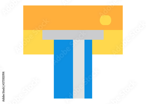 Vector illustration cashing in of money of the ATM. Money withdrawal in Bankomat. ATM terminal usage concept in flat style