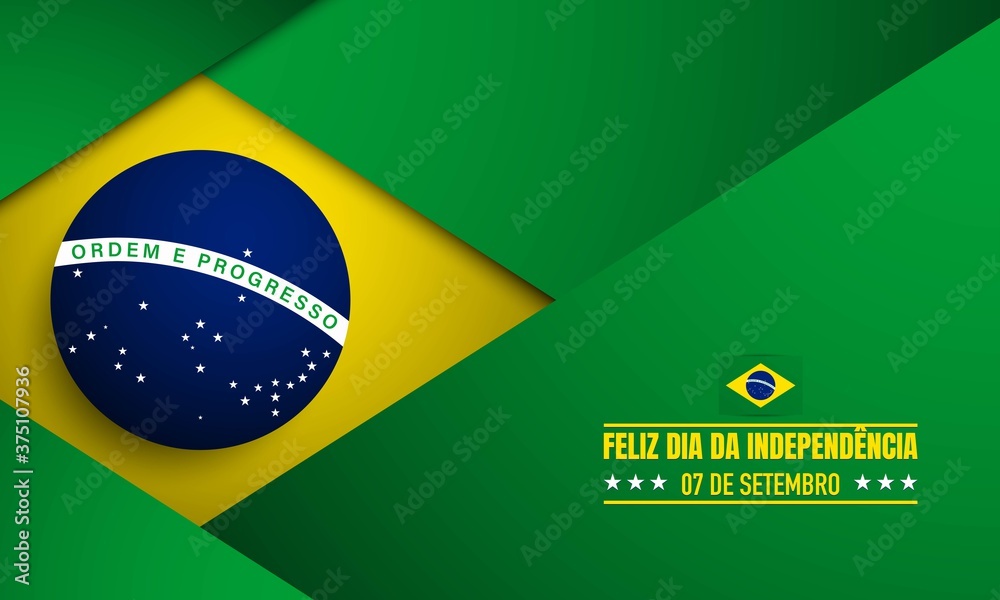 Obraz premium Brazil Independence Day Background.