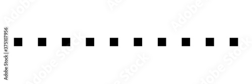 Squares set black icons. Line with square vector illustration isolated on white background. 