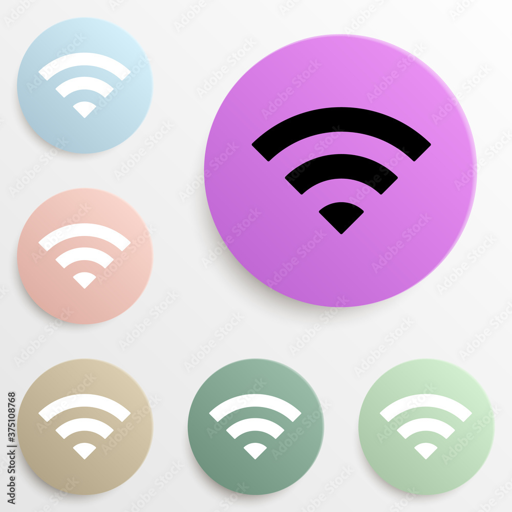 radio sign badge color set. Simple glyph, flat vector of web icons for ui and ux, website or mobile application radio sign badge color set. Simple glyph, flat vector of web icons for ui and ux, website or mobile application