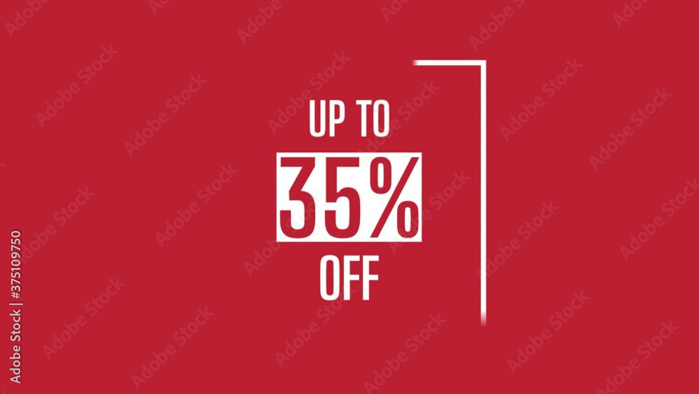 Hot sale up to 35% off 4k video motion graphic animation. Royalty free stock footage. Seamless deal offer promo banner. Hot sale up to 35% off 4k video motion graphic animation. Royalty free stock footage. Seamless deal offer promo banner.