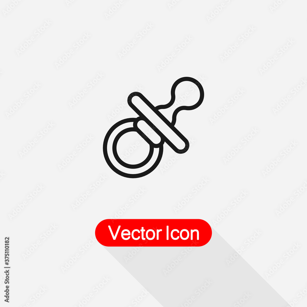 Baby Nipple Icon Baby Pacifier Icon Vector Illustration Eps10 Baby Nipple Icon Baby Pacifier Icon Vector Illustration Eps10