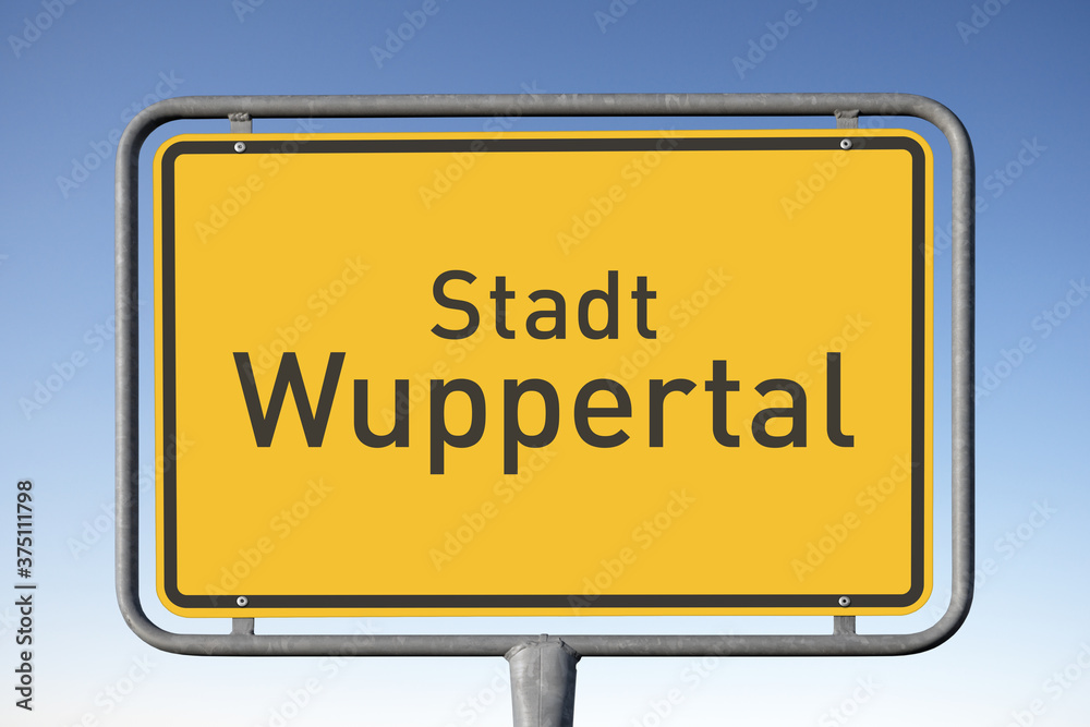 Ortstafel Stadt Wuppertal (Symbolbild)