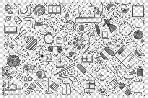 Handmade doodle set