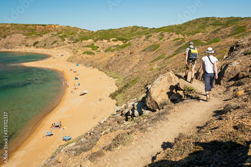 Playa de Ferragut.Menorca.Islas Baleares. España. photo