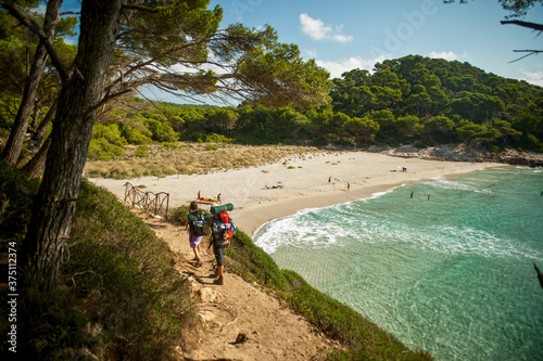 Obraz na plátne Cala de Trebalúger.Menorca.Islas Baleares. España.