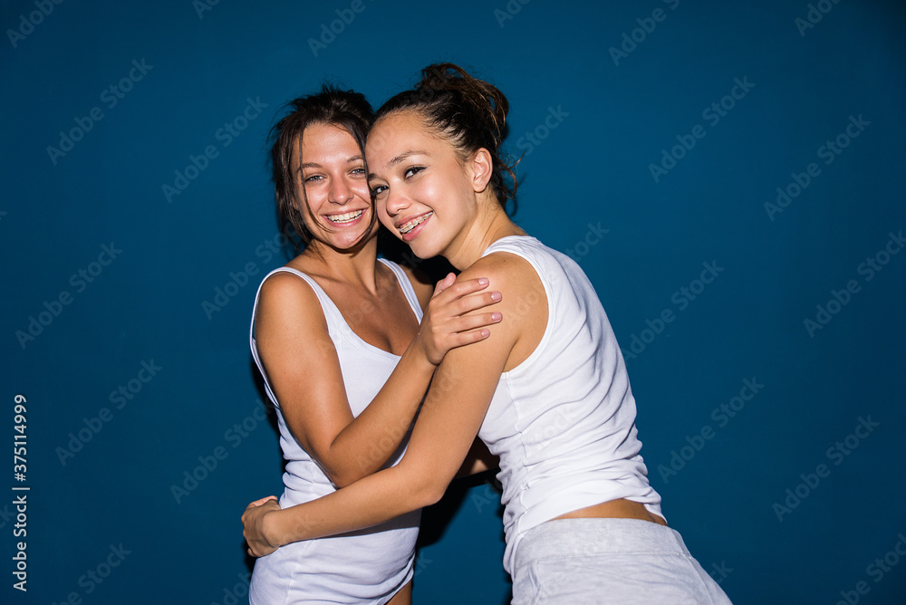 Lesbian couple at home Lesbian couple at home