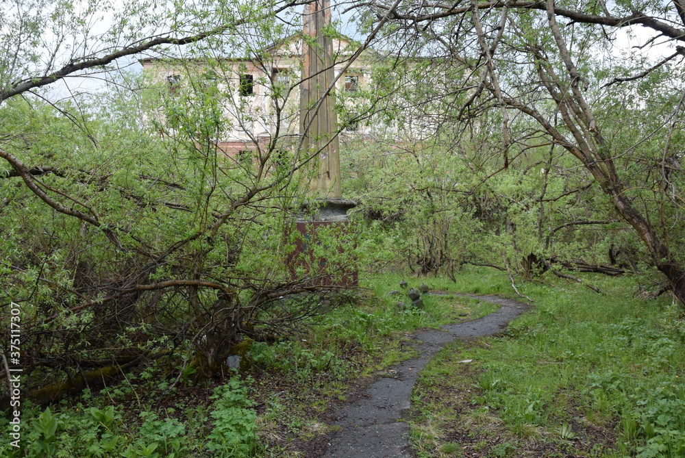 abandoned architecture Russia Vorkuta city abandoned architecture Russia Vorkuta city
