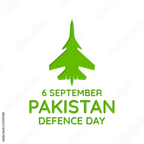 Vector illustration on the theme of Pakistan Defence day observed each year on 6th September.