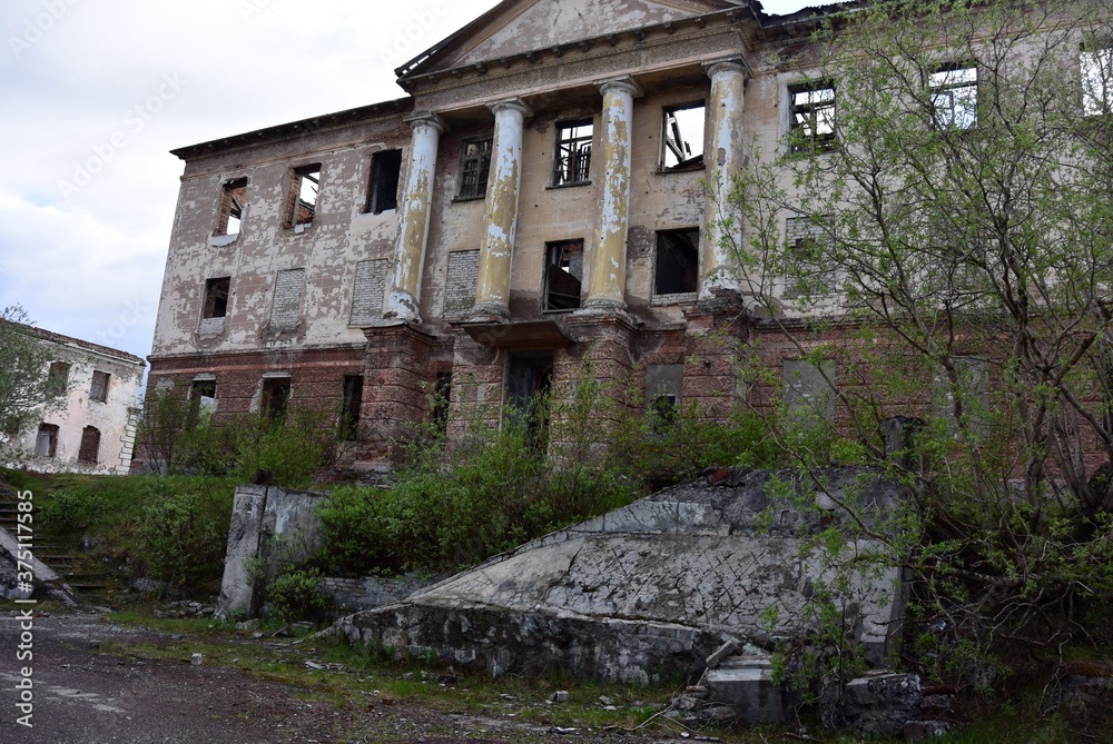 abandoned architecture Russia Vorkuta city abandoned architecture Russia Vorkuta city