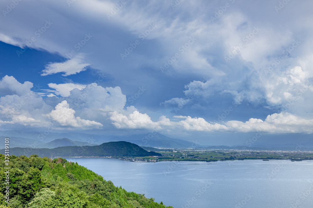 展望台から眺める琵琶湖
