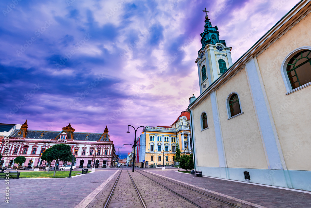 Oradea, Transylvania - Medieval downtown in western Romania