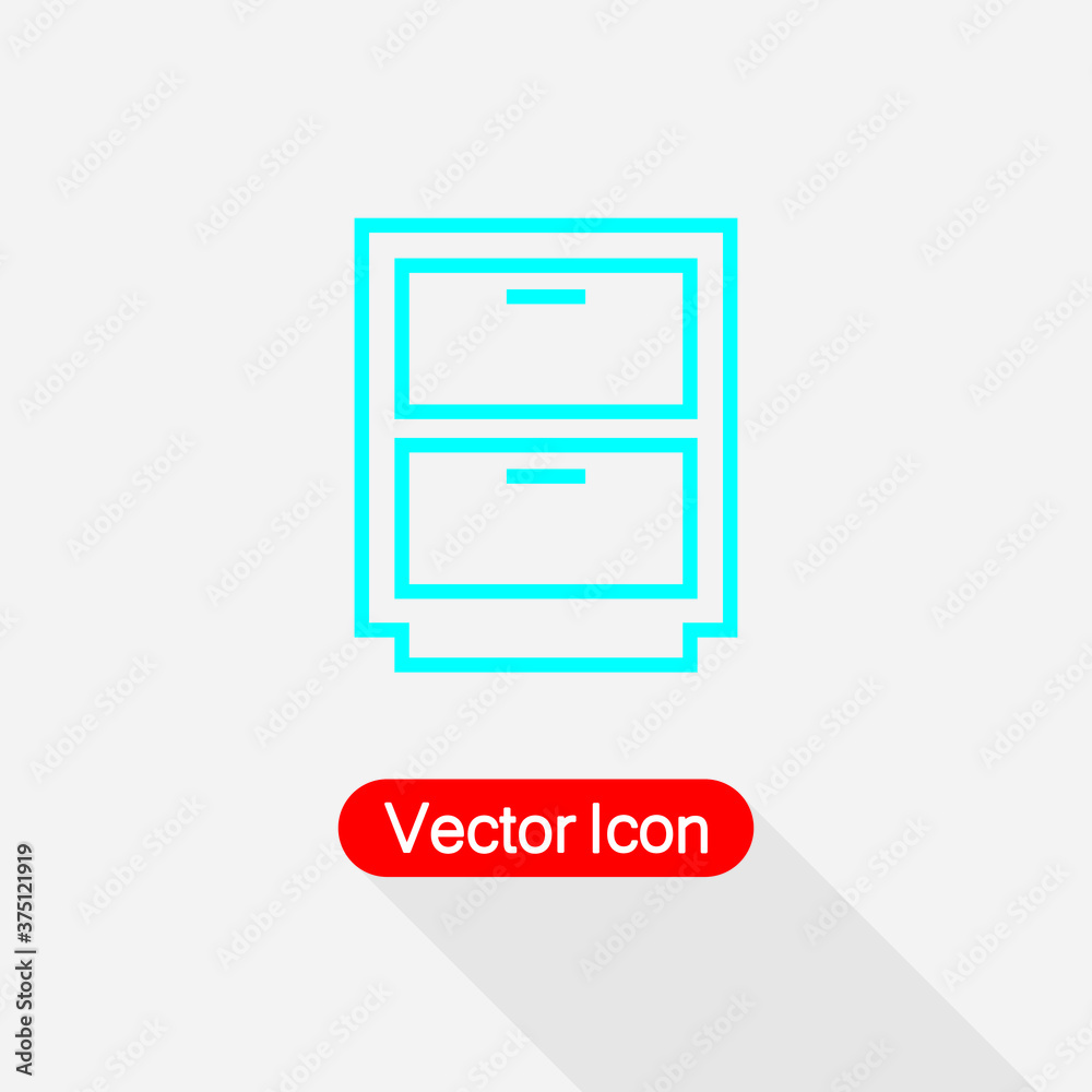 Drawer Icon, Chest Of Drawers Icon Vector Illustration Eps10 Drawer Icon, Chest Of Drawers Icon Vector Illustration Eps10